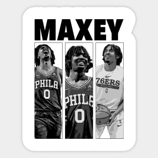 Tyrese Maxey Basketball 3 Sticker